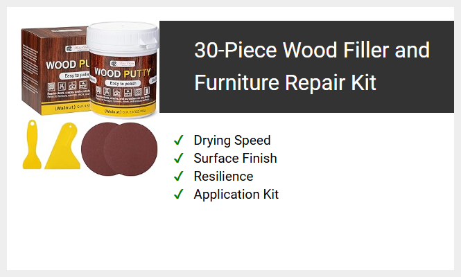 30-Piece Wood Filler and Furniture Repair Kit