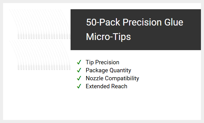 50-Pack Precision Glue Micro-Tips