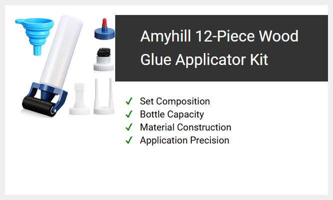 Amyhill 12-Piece Wood Glue Applicator Kit