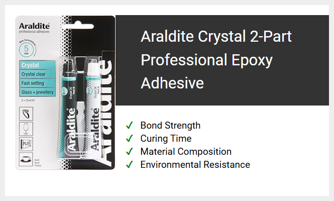 Araldite Crystal 2-Part Professional Epoxy Adhesive