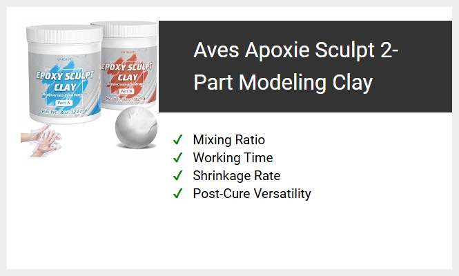 Aves Apoxie Sculpt 2-Part Modeling Clay