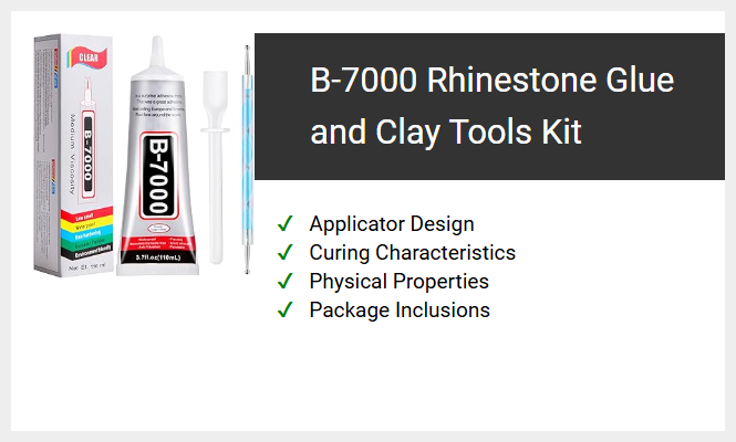 B-7000 Rhinestone Glue and Clay Tools Kit