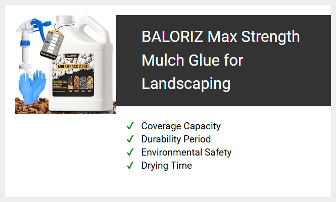 BALORIZ Max Strength Mulch Glue for Landscaping