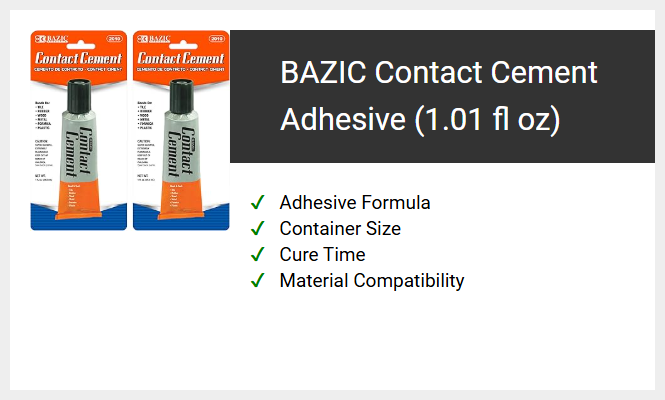 BAZIC Contact Cement Adhesive (1.01 fl oz)