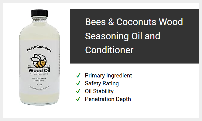 Bees & Coconuts Wood Seasoning Oil and Conditioner