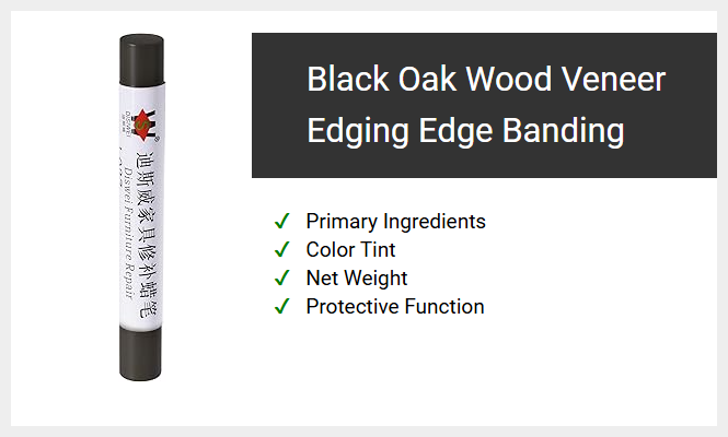 Black Oak Wood Veneer Edging Edge Banding