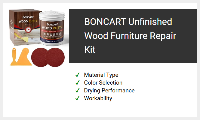 BONCART Unfinished Wood Furniture Repair Kit