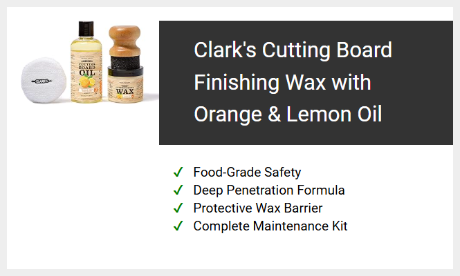 Clark's Cutting Board Finishing Wax with Orange and Lemon Oil