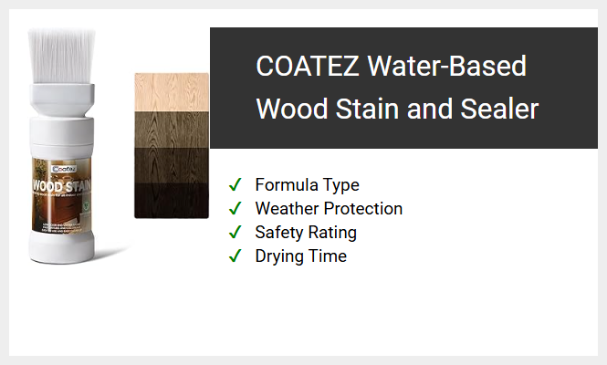 COATEZ Water-Based Wood Stain and Sealer