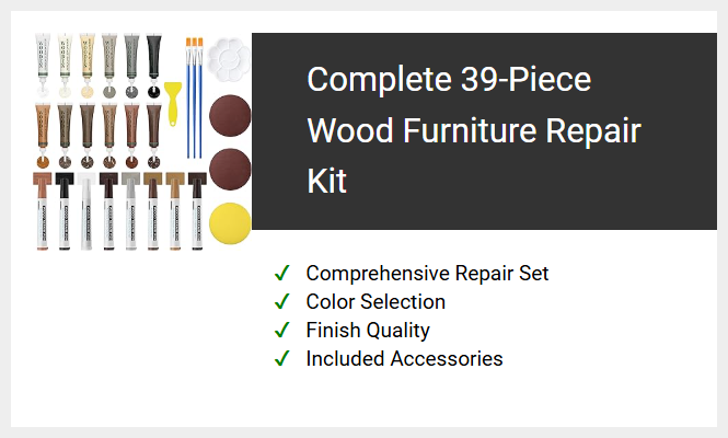 Complete 39-Piece Wood Furniture Repair Kit