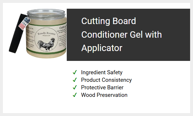 Cutting Board Conditioner Gel with Applicator