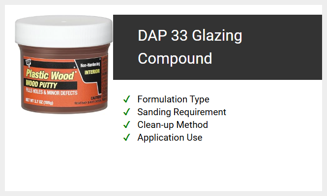 DAP 33 Glazing Compound
