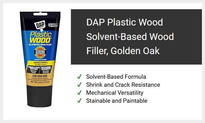 DAP Plastic Wood Solvent-Based Wood Filler, Golden Oak