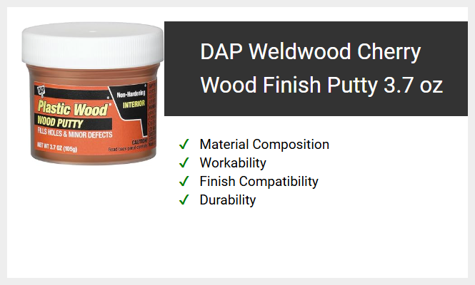 DAP Weldwood Cherry Wood Finish Putty 3.7 oz