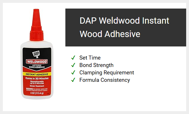 DAP Weldwood Instant Wood Adhesive