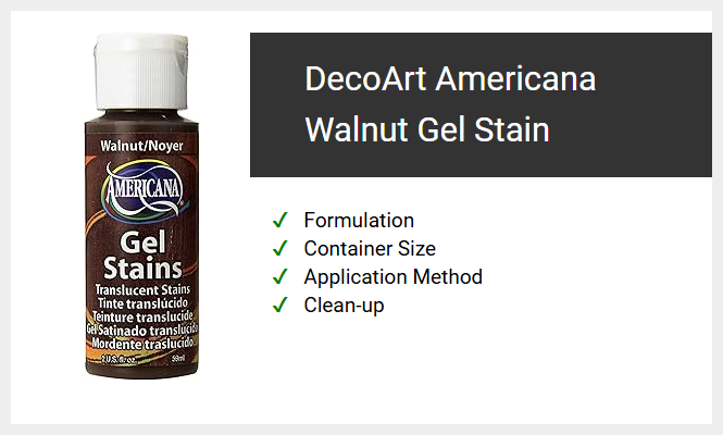 DecoArt Americana Walnut Gel Stain