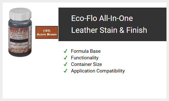 Eco-Flo All-In-One Leather Stain & Finish