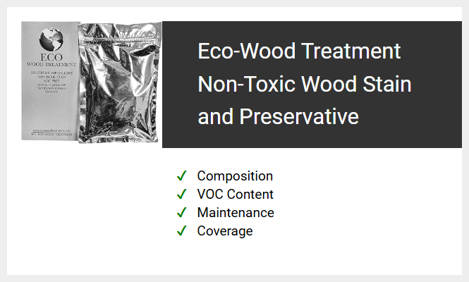 Eco-Wood Treatment Non-Toxic Wood Stain and Preservative