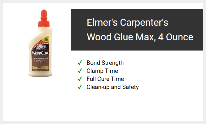 Elmer's Carpenter's Wood Glue Max, 4 Ounce