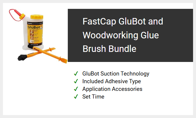 FastCap GluBot and Woodworking Glue Brush Bundle