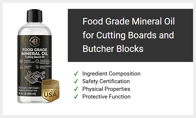 Food Grade Mineral Oil for Cutting Boards and Butcher Blocks
