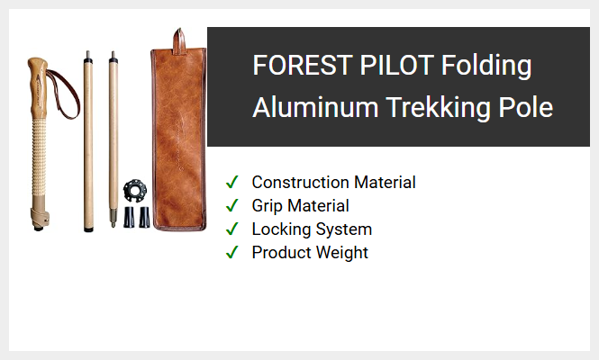FOREST PILOT Folding Aluminum Trekking Pole