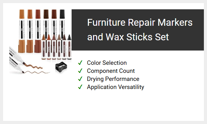 Furniture Repair Markers and Wax Sticks Set