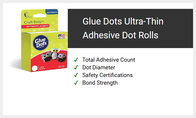 Glue Dots Ultra-Thin Adhesive Dot Rolls