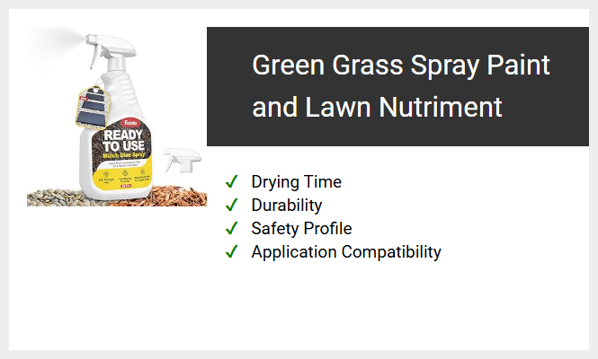 Green Grass Spray Paint and Lawn Nutriment