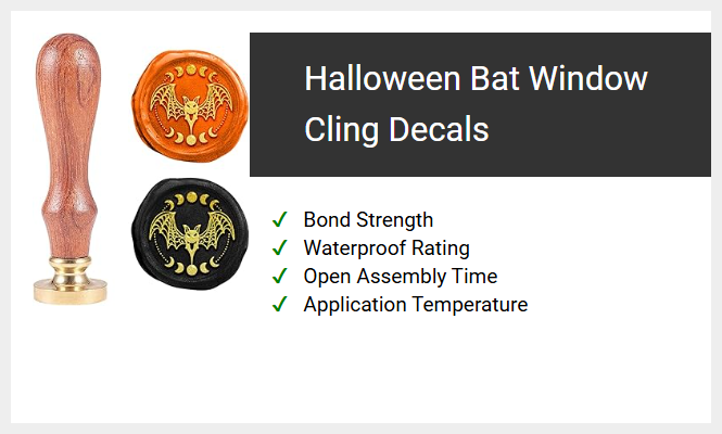 Halloween Bat Window Cling Decals