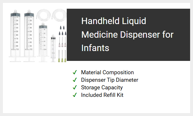 Handheld Liquid Medicine Dispenser for Infants