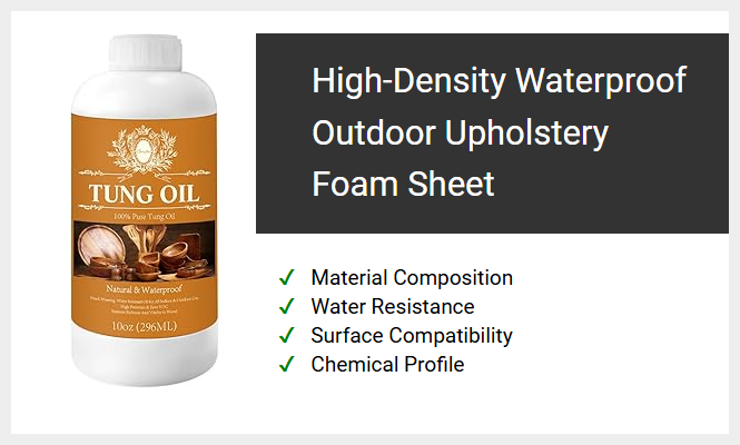 High-Density Waterproof Outdoor Upholstery Foam Sheet