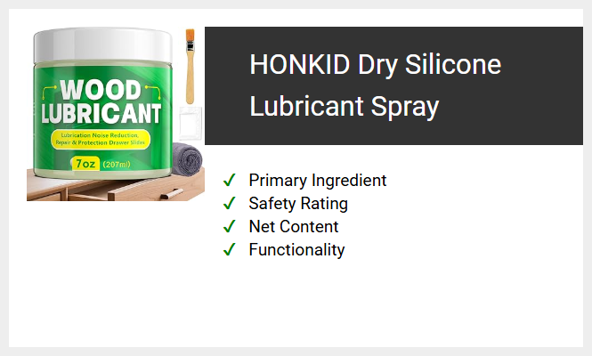 HONKID Dry Silicone Lubricant Spray