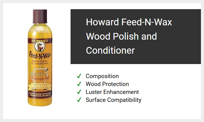 Howard Feed-N-Wax Wood Polish and Conditioner