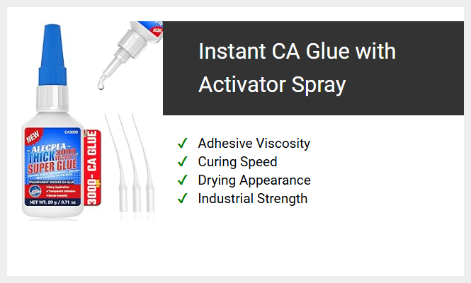 Instant CA Glue with Activator Spray