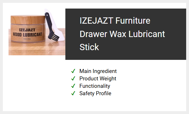 IZEJAZT Furniture Drawer Wax Lubricant Stick
