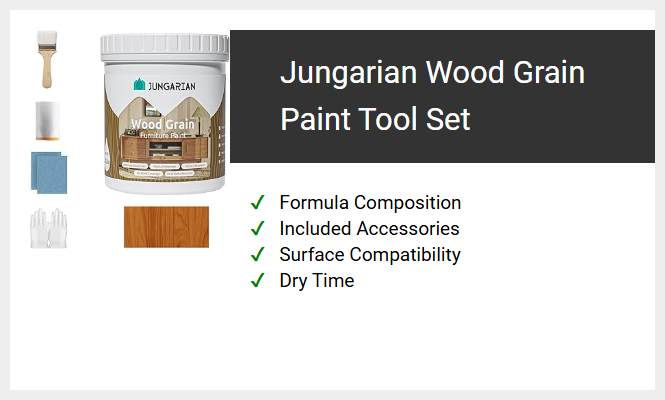 Jungarian Wood Grain Paint Tool Set