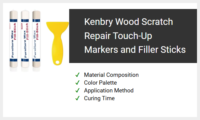 Kenbry Wood Scratch Repair Touch-Up Markers and Filler Sticks