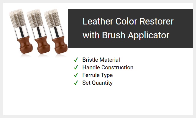 Leather Color Restorer with Brush Applicator
