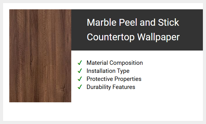 Marble Peel and Stick Countertop Wallpaper