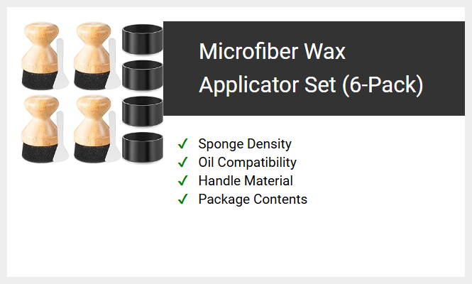Microfiber Wax Applicator Set (6-Pack)