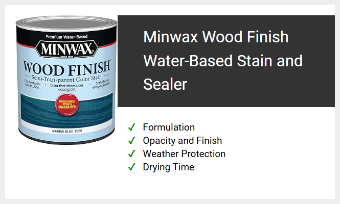 Minwax Wood Finish Water-Based Stain and Sealer