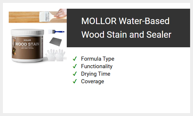 MOLLOR Water-Based Wood Stain and Sealer