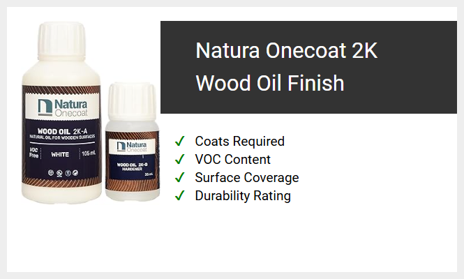 Natura Onecoat 2K Wood Oil Finish