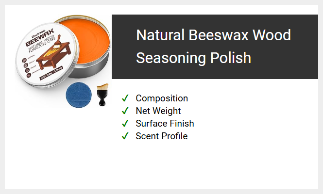 Natural Beeswax Wood Seasoning Polish