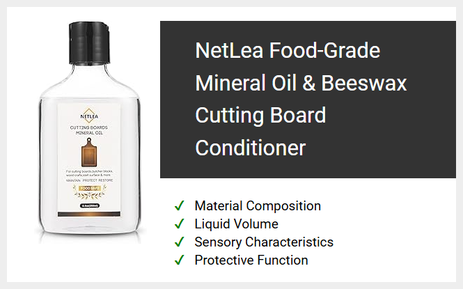 NetLea Food-Grade Mineral Oil & Beeswax Cutting Board Conditioner