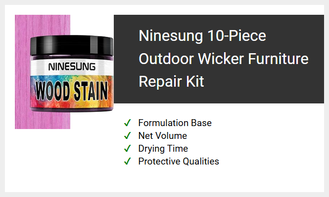Ninesung 10-Piece Outdoor Wicker Furniture Repair Kit