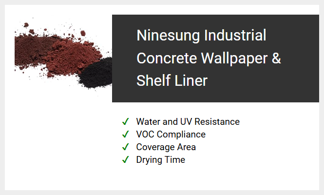 Ninesung Industrial Concrete Wallpaper & Shelf Liner