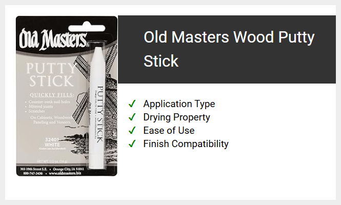 Old Masters Wood Putty Stick