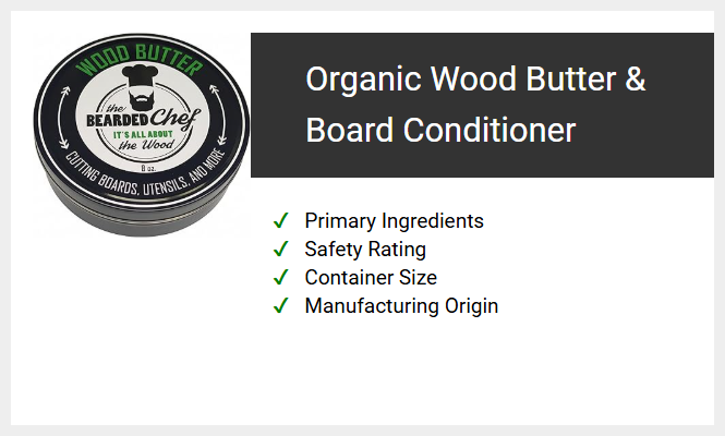 Organic Wood Butter & Board Conditioner